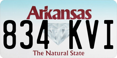 AR license plate 834KVI