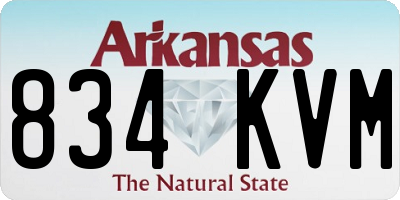 AR license plate 834KVM
