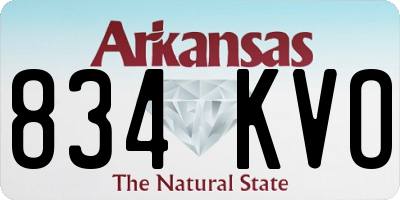 AR license plate 834KVO