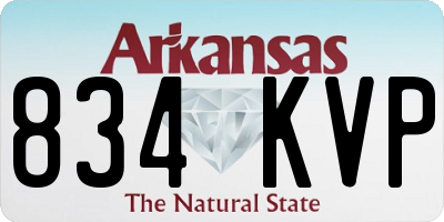AR license plate 834KVP