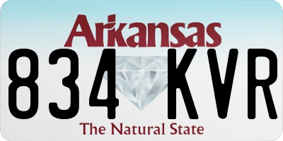 AR license plate 834KVR