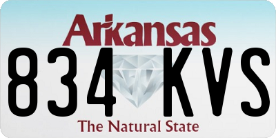 AR license plate 834KVS