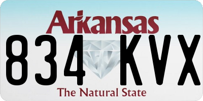 AR license plate 834KVX