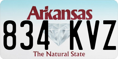 AR license plate 834KVZ