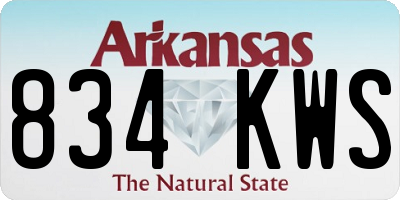 AR license plate 834KWS