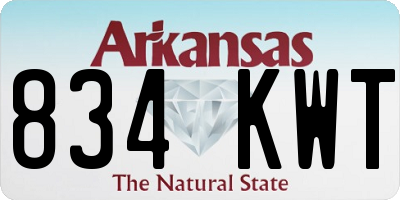 AR license plate 834KWT