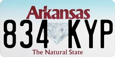 AR license plate 834KYP