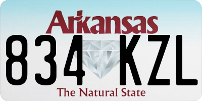 AR license plate 834KZL