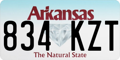 AR license plate 834KZT