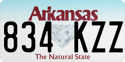 AR license plate 834KZZ