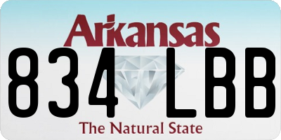 AR license plate 834LBB