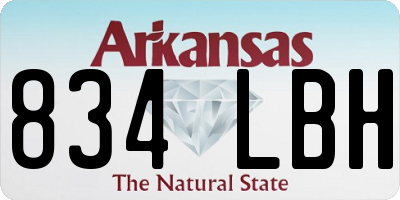 AR license plate 834LBH