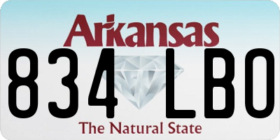 AR license plate 834LBO