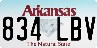 AR license plate 834LBV
