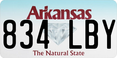 AR license plate 834LBY
