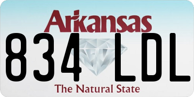 AR license plate 834LDL
