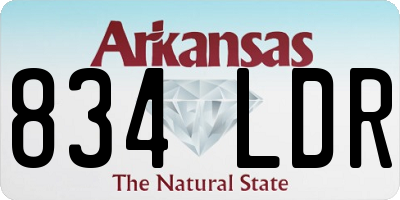 AR license plate 834LDR