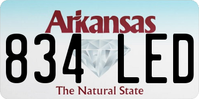 AR license plate 834LED