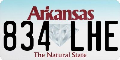 AR license plate 834LHE