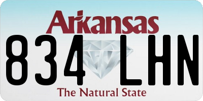 AR license plate 834LHN