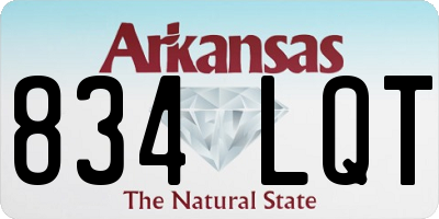AR license plate 834LQT