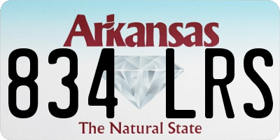 AR license plate 834LRS
