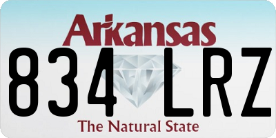 AR license plate 834LRZ