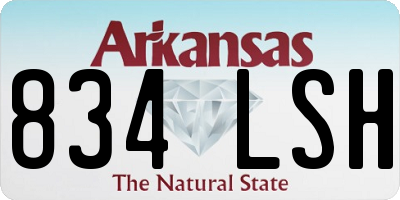AR license plate 834LSH