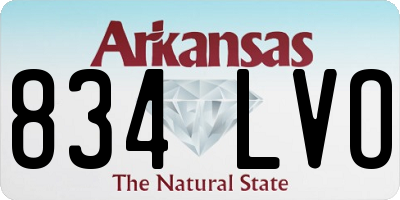 AR license plate 834LVO