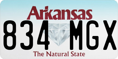 AR license plate 834MGX