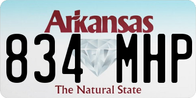 AR license plate 834MHP