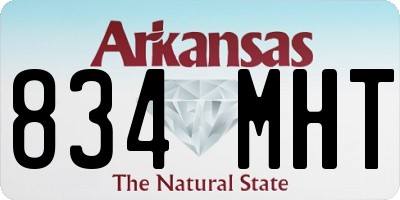 AR license plate 834MHT