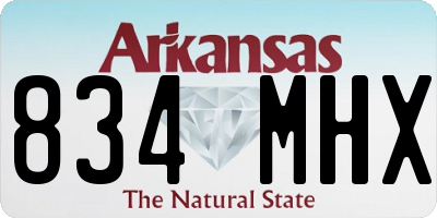 AR license plate 834MHX