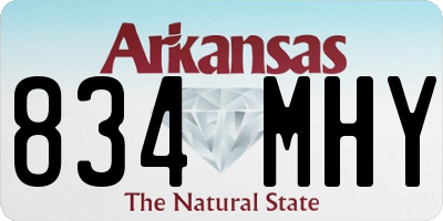 AR license plate 834MHY