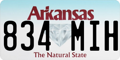AR license plate 834MIH