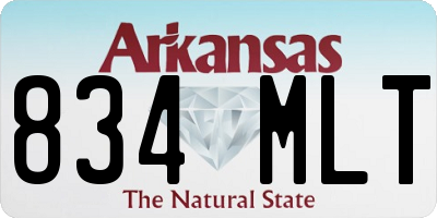 AR license plate 834MLT