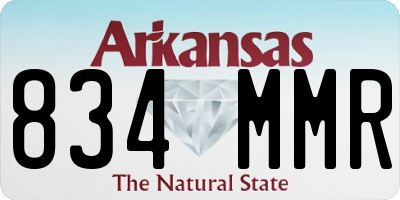 AR license plate 834MMR