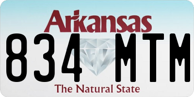 AR license plate 834MTM