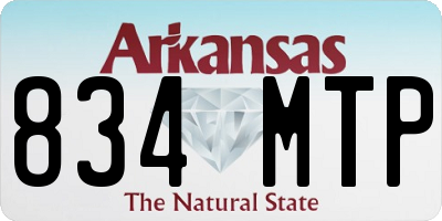 AR license plate 834MTP