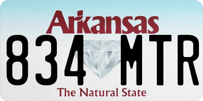 AR license plate 834MTR