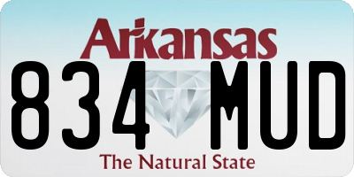 AR license plate 834MUD