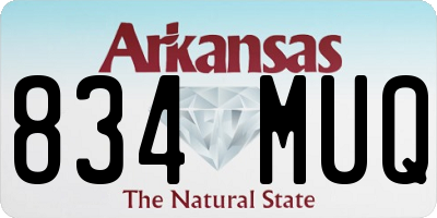 AR license plate 834MUQ