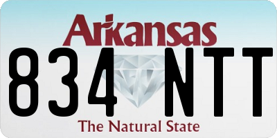 AR license plate 834NTT