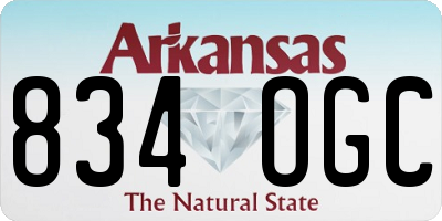 AR license plate 834OGC