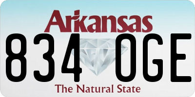 AR license plate 834OGE