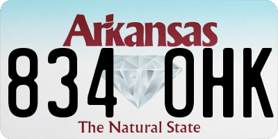 AR license plate 834OHK