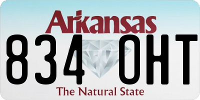 AR license plate 834OHT
