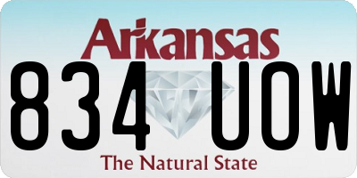 AR license plate 834UOW