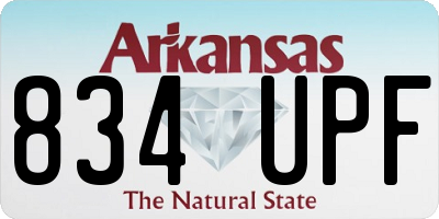 AR license plate 834UPF