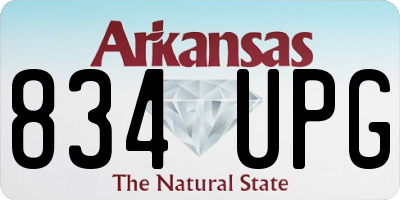 AR license plate 834UPG